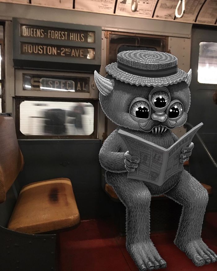 Monsters On The New York Subway In Ben Rubin’s Imagination