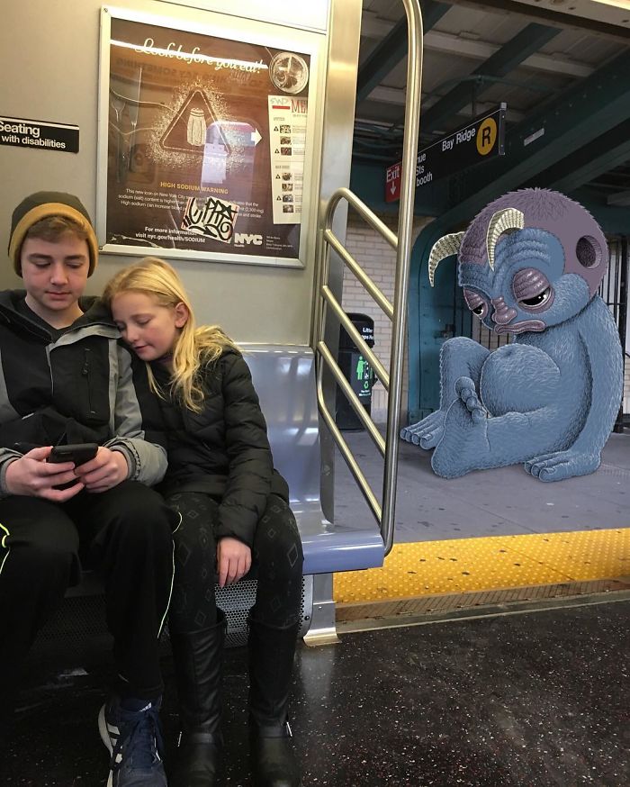 Monsters On The New York Subway In Ben Rubin’s Imagination