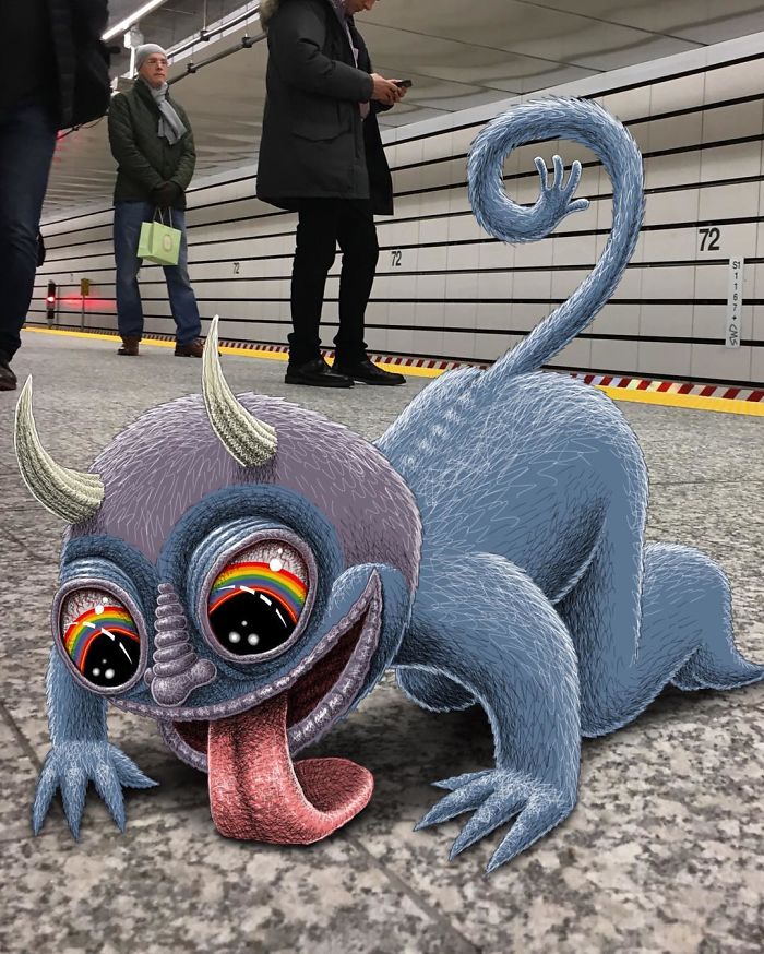 Monsters On The New York Subway In Ben Rubin’s Imagination