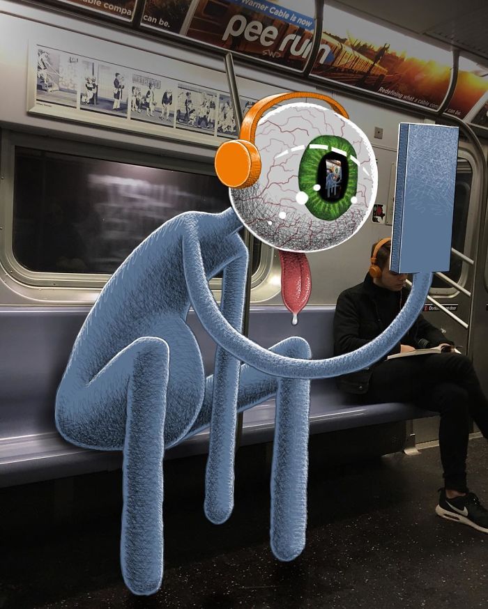 Monsters On The New York Subway In Ben Rubin’s Imagination