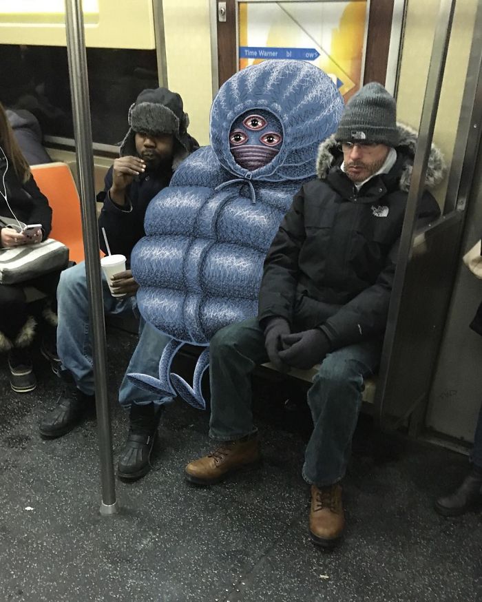 Monsters On The New York Subway In Ben Rubin’s Imagination