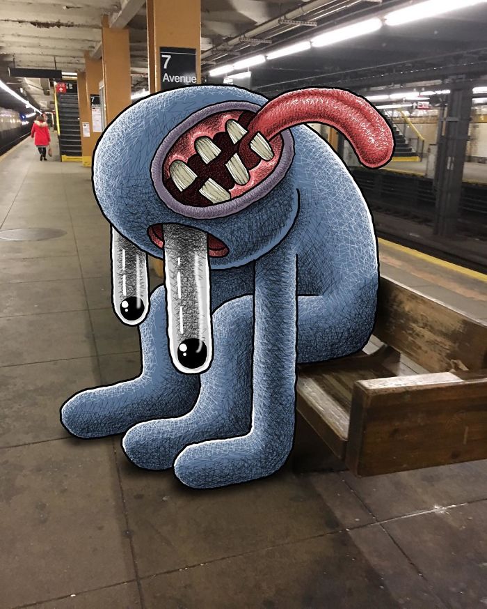 Monsters On The New York Subway In Ben Rubin’s Imagination