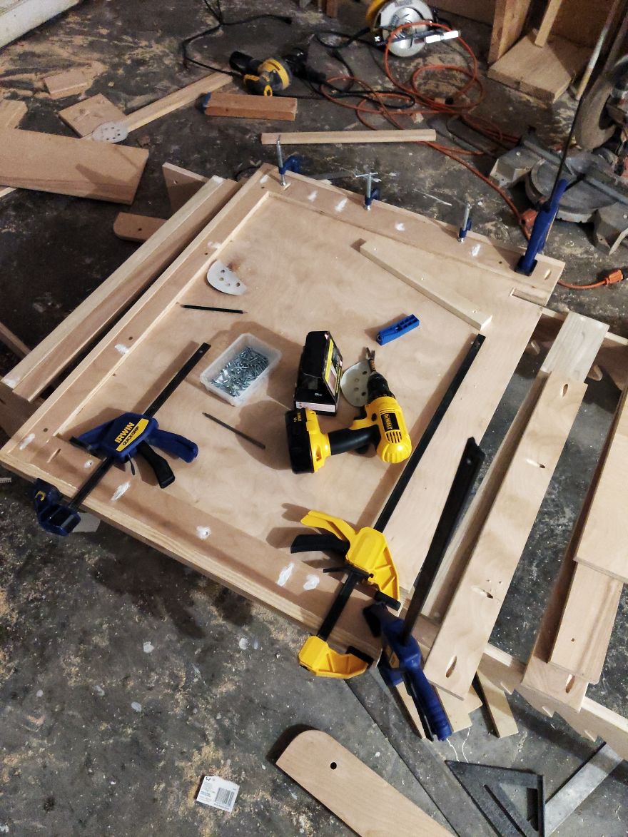 I Made An Adjustable Art Desk With A Wall Mount