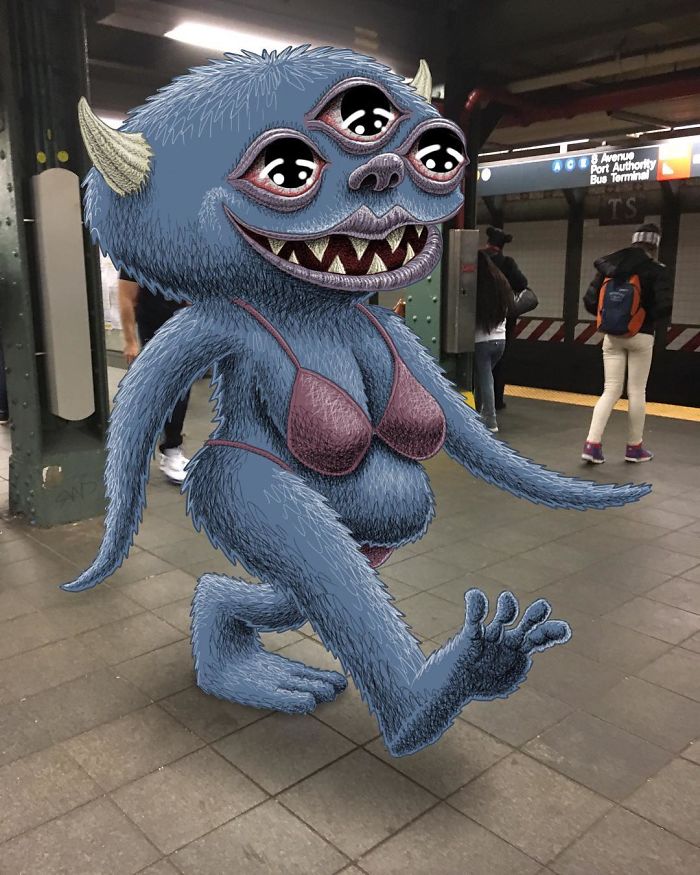 Monsters On The New York Subway In Ben Rubin’s Imagination