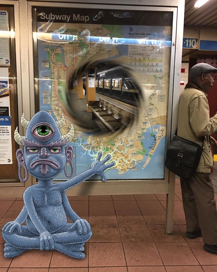 Monsters On The New York Subway In Ben Rubin’s Imagination