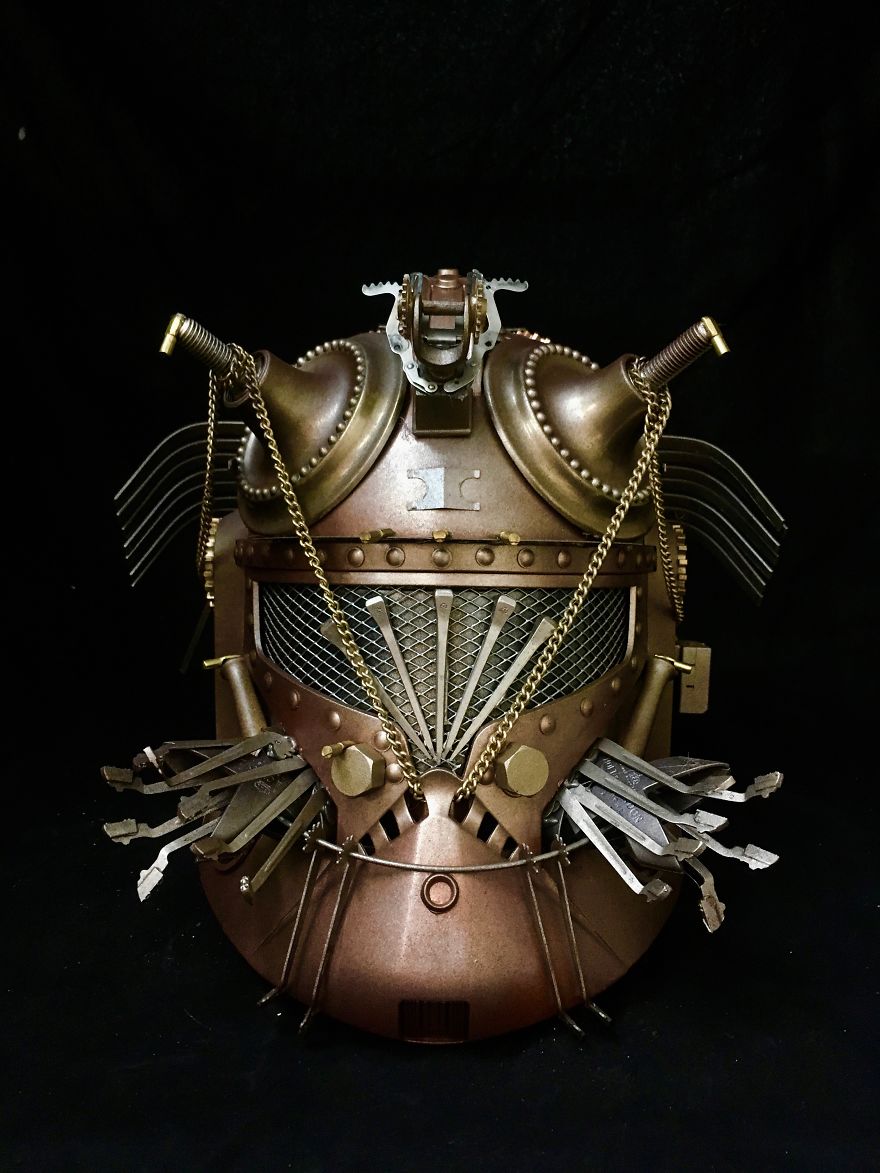 My Husband Creates Amazing Steampunk Sculptures Of Pop Culture Characters From Recycled Materials My Husband Creates Amazing Steampunk Sculptures Of Pop Culture Characters From Recycled Materials