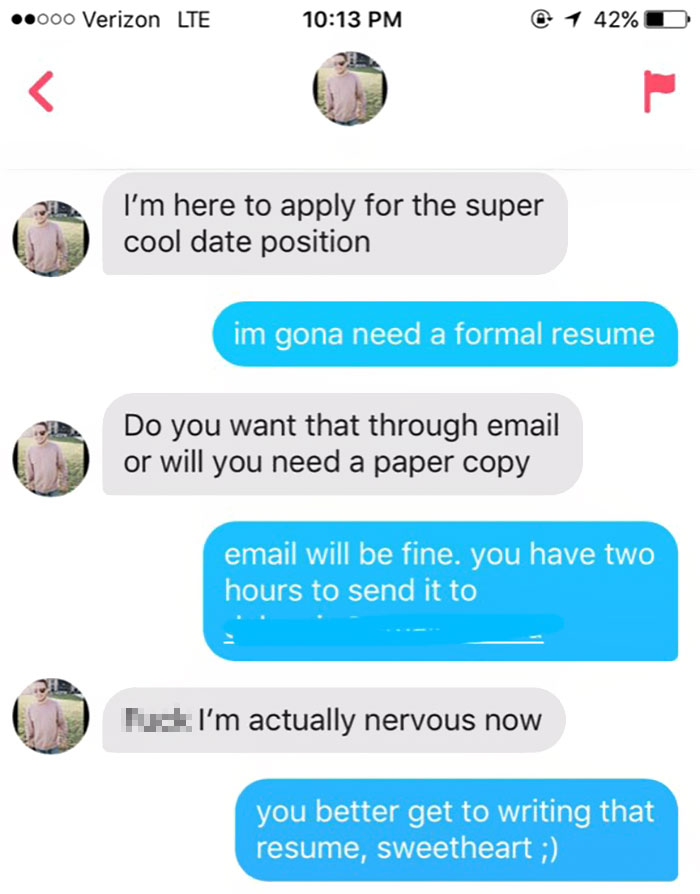 Girl Asks Guy For A Formal Resume To Go To A Wedding With Her As A Joke, He Delivers Girl Asks Guy For A Formal Resume To Go To A Wedding With Her As A Joke, He Delivers