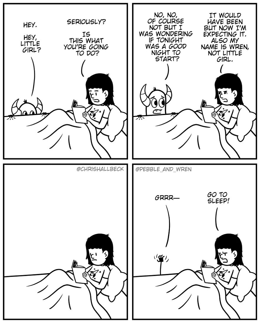 I Drew A Story Of A Little Monster Who Just Started Living Under A Girl's Bed After Parents Kicked Them Out (23 Comics) I Drew A Story Of A Little Monster Who Just Started Living Under A Girl's Bed After Parents Kicked Them Out (23 Comics)