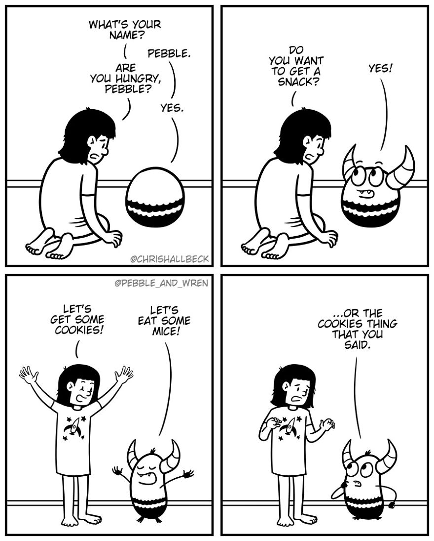 I Drew A Story Of A Little Monster Who Just Started Living Under A Girl's Bed After Parents Kicked Them Out (23 Comics) I Drew A Story Of A Little Monster Who Just Started Living Under A Girl's Bed After Parents Kicked Them Out (23 Comics)