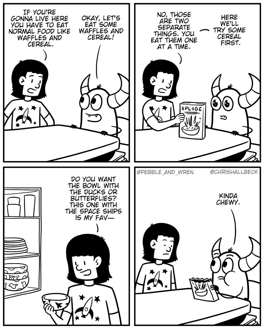 I Drew A Story Of A Little Monster Who Just Started Living Under A Girl's Bed After Parents Kicked Them Out (23 Comics) I Drew A Story Of A Little Monster Who Just Started Living Under A Girl's Bed After Parents Kicked Them Out (23 Comics)