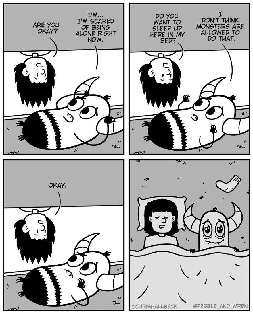 I Drew A Story Of A Little Monster Who Just Started Living Under A Girl's Bed After Parents Kicked Them Out (23 Comics) I Drew A Story Of A Little Monster Who Just Started Living Under A Girl's Bed After Parents Kicked Them Out (23 Comics)