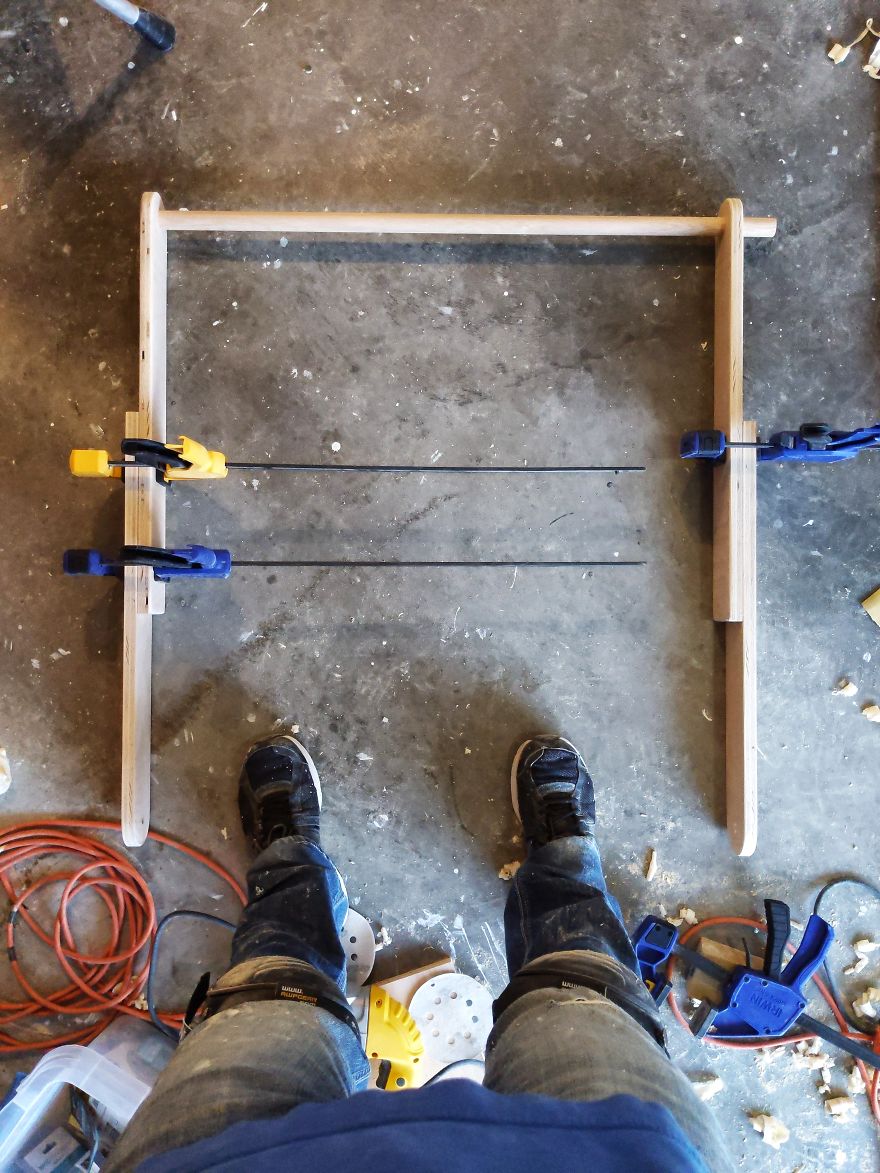 I Made An Adjustable Art Desk With A Wall Mount