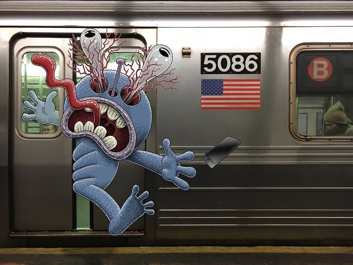 Monsters On The New York Subway In Ben Rubin’s Imagination