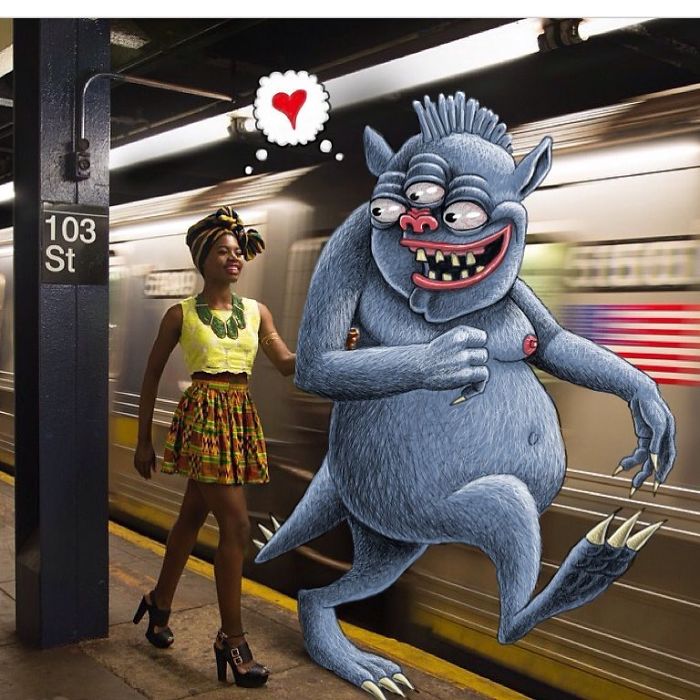 Monsters On The New York Subway In Ben Rubin’s Imagination