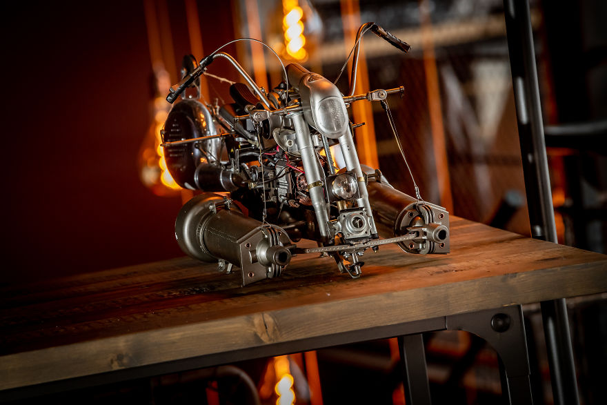 My Husband Creates Amazing Steampunk Sculptures Of Pop Culture Characters From Recycled Materials My Husband Creates Amazing Steampunk Sculptures Of Pop Culture Characters From Recycled Materials