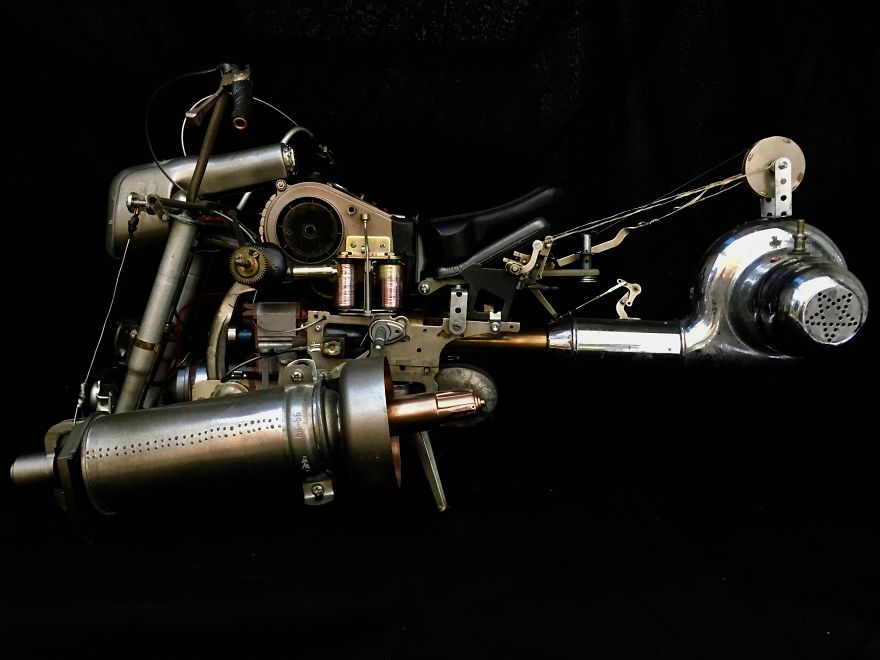 My Husband Creates Amazing Steampunk Sculptures Of Pop Culture Characters From Recycled Materials My Husband Creates Amazing Steampunk Sculptures Of Pop Culture Characters From Recycled Materials