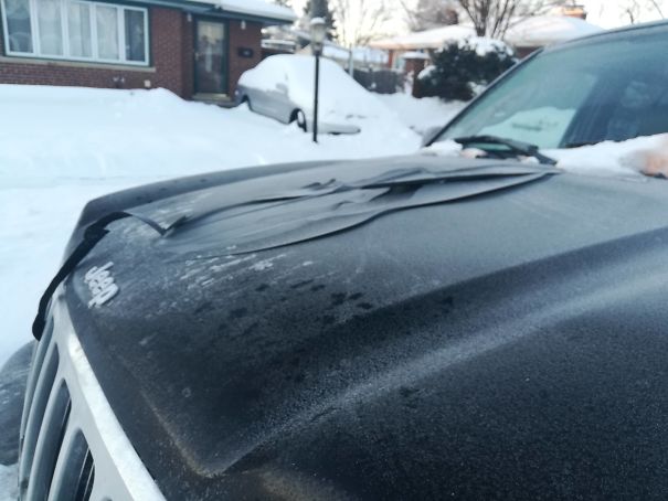 It Was So Cold In Chicago That The Paint Came Off My Car