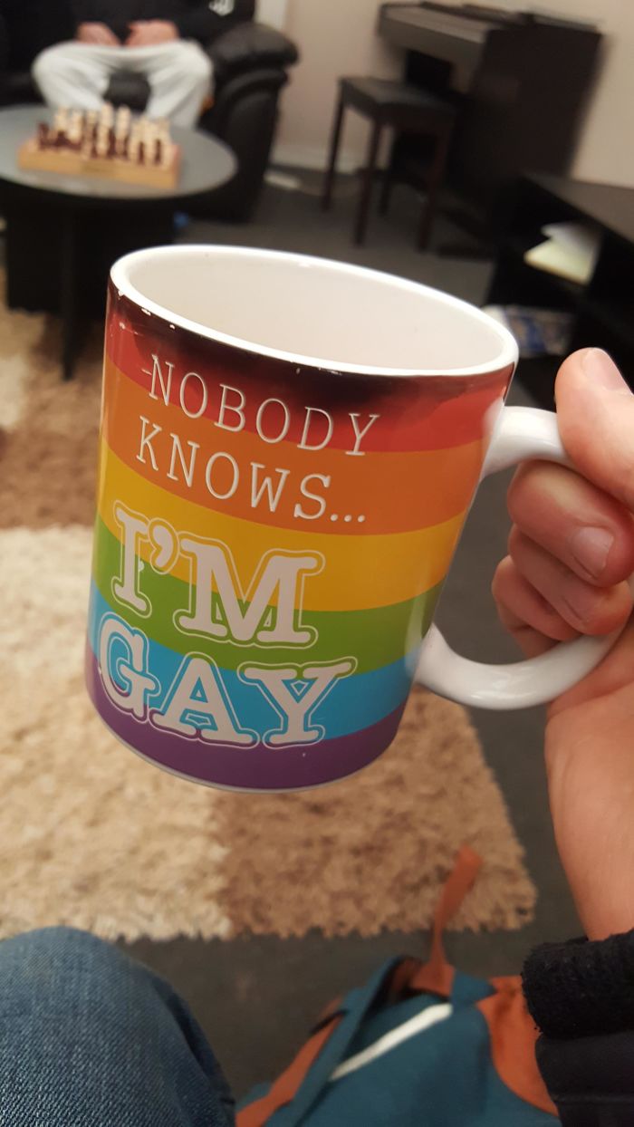 Was Given A Heat Sensitive Mug For A Work Meeting