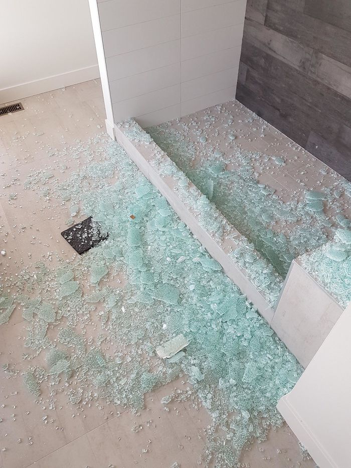 First Thing Monday Morning At My Shower Door Installation Job