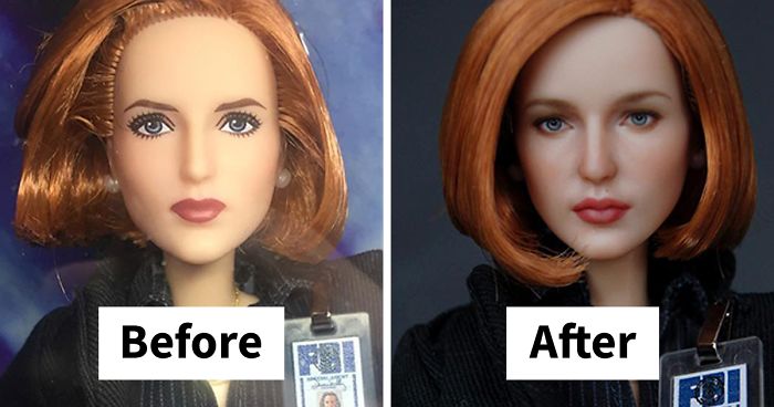 Ukrainian Artist Continues To Remove Makeup From Dolls To Repaint Them In A Very Realistic Way (New Pics)