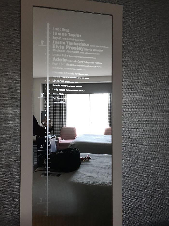 Hard Rock Hotel’s Mirror Has Heights Of Some Famous Musicians