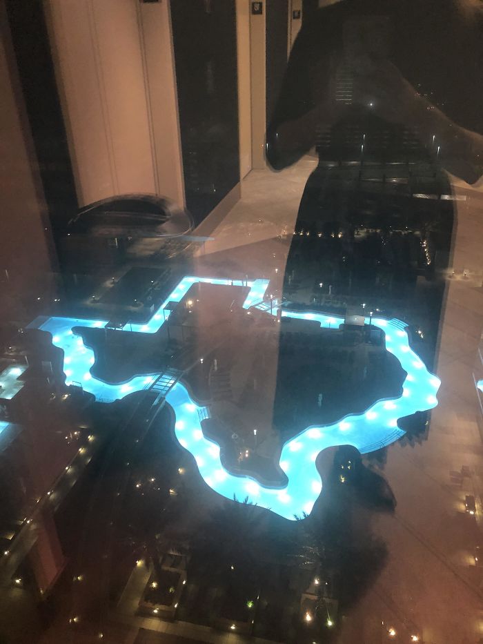 My Hotel In Tx Has A Tx Shaped Lazy River