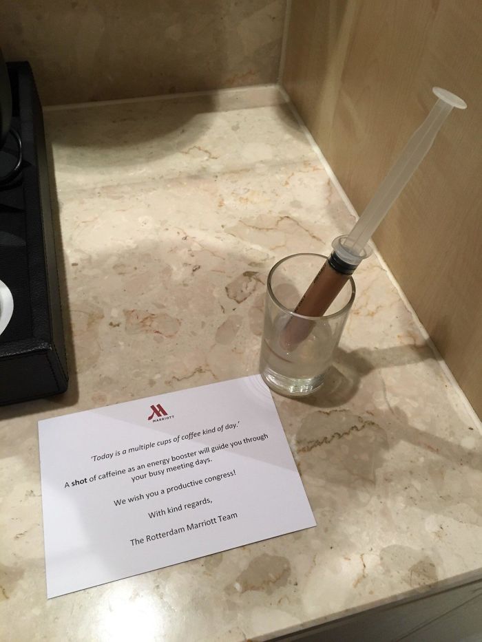 After Making A Transatlantic Flight, This Hotel In The Netherlands Gives You A Shot Of Caffeine To Stay Awake