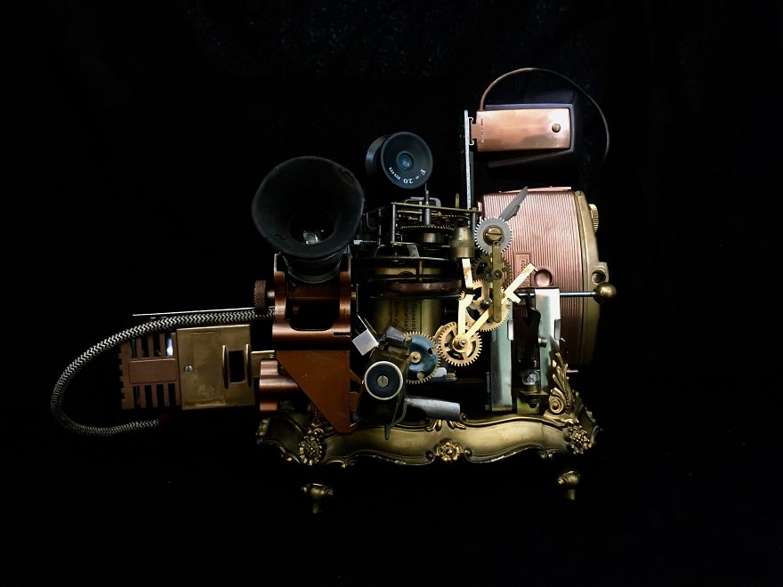 My Husband Creates Amazing Steampunk Sculptures Of Pop Culture Characters From Recycled Materials My Husband Creates Amazing Steampunk Sculptures Of Pop Culture Characters From Recycled Materials