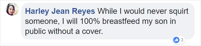 Woman Complains This Mom's Breastfeeding Is 'Distracting' Her Husband So She Squirts Her Boob At Her