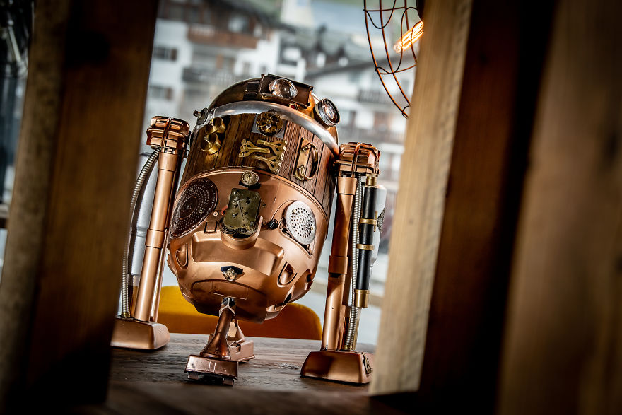 My Husband Creates Amazing Steampunk Sculptures Of Pop Culture Characters From Recycled Materials My Husband Creates Amazing Steampunk Sculptures Of Pop Culture Characters From Recycled Materials