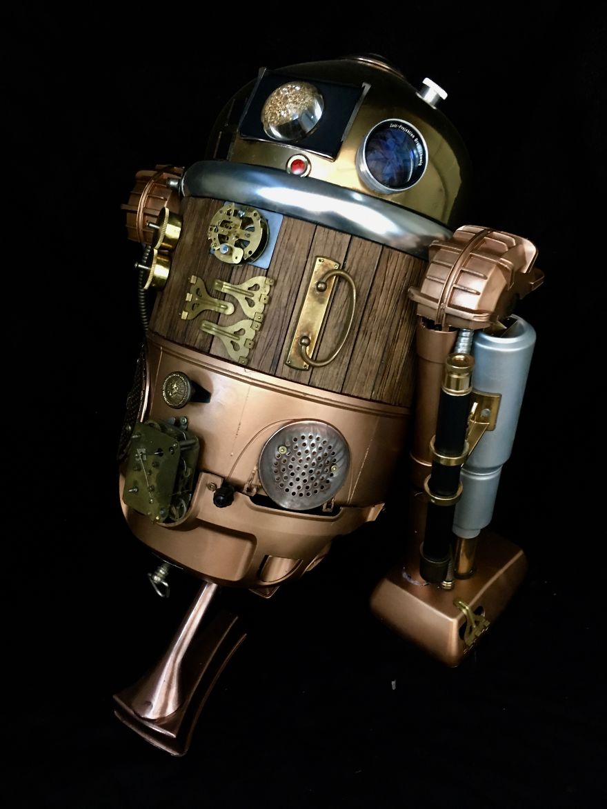 My Husband Creates Amazing Steampunk Sculptures Of Pop Culture Characters From Recycled Materials My Husband Creates Amazing Steampunk Sculptures Of Pop Culture Characters From Recycled Materials