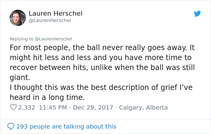 Woman Shares The "Ball In The Box" Analogy Her Doctor Taught Her To Help Deal With Grief Woman Shares The "Ball In The Box" Analogy Her Doctor Taught Her To Help Deal With Grief