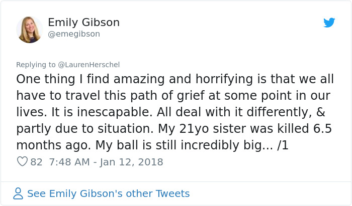 Woman Shares The "Ball In The Box" Analogy Her Doctor Taught Her To Help Deal With Grief Woman Shares The "Ball In The Box" Analogy Her Doctor Taught Her To Help Deal With Grief