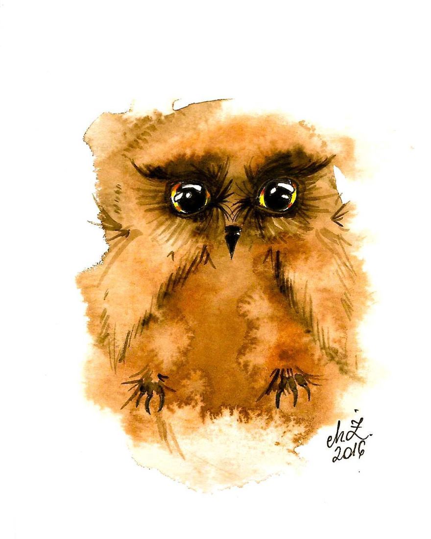 I Paint Tiny, Cute Owls On A Daily Basis And Can't Stop (17 Illos)
