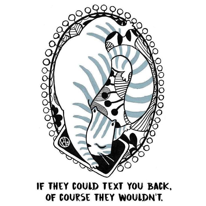 My Girlfriend Keeps Painting Our Life With 3 Cats And A Dog And I Can't Get Enough Of It!