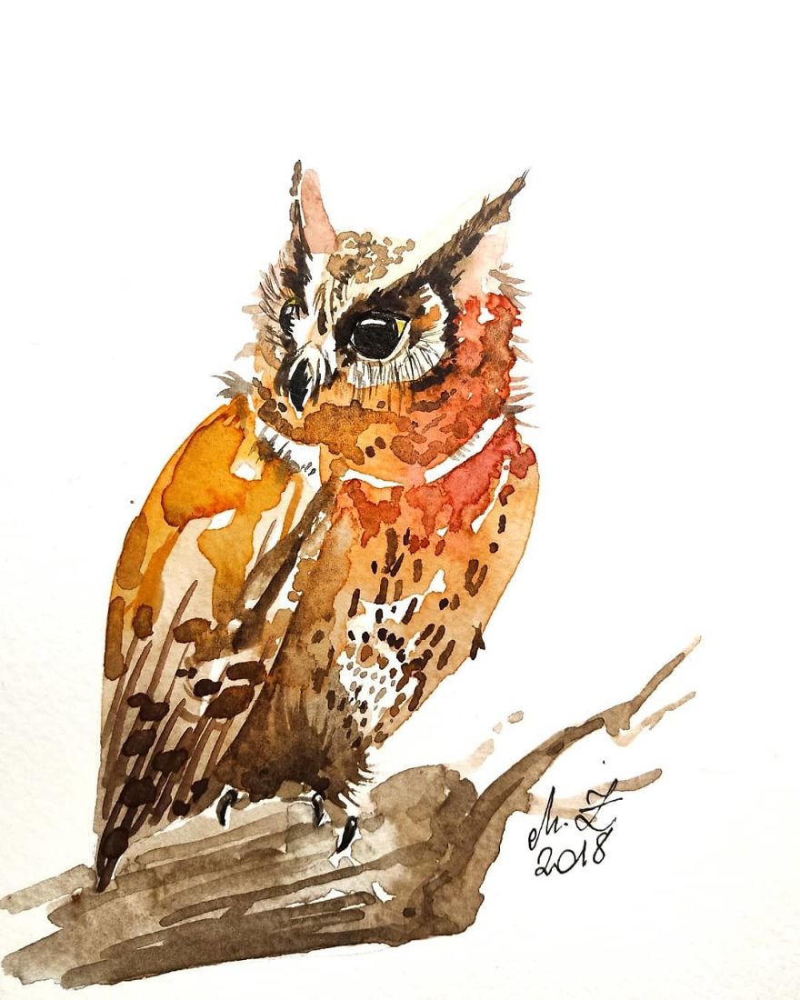 I Paint Tiny, Cute Owls On A Daily Basis And Can't Stop (17 Illos)