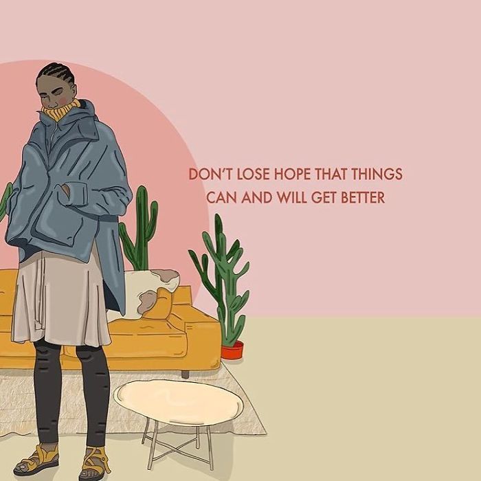 Although It Might Feel Like You’re Barely Surviving Rn, And You’re Drowning, It’s Not Always Going To Be Like This. There Are New And Positive Experiences You’re Going To Have, People You Will Meet That Will Make You Happy You’re Alive, Don’t Lose Hope ❤️. . . #recipesforselflove #support #love #instagood #suicideprevention #bodypositive #hope #allbodiesaregoodbodies #survivor
#selflove #selfcare #loveyourself #smashthepatriarchy #youareperfect #fuckthepatriarchy #effyourbeautystandards #feminism #lifestyle #instagood #feminsta #feminist #zine #illustration #digital #drawing #adobe #design #graphic #art #instalove #yourself