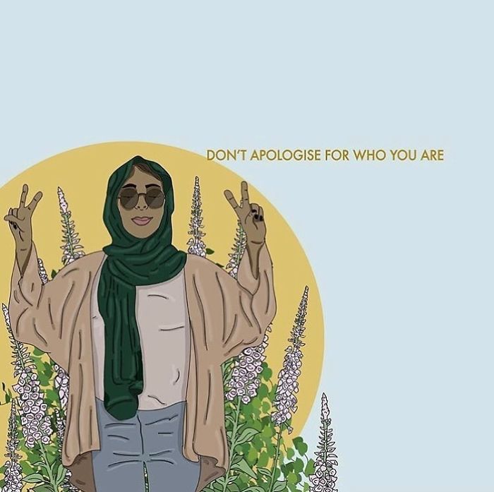 You’re Not Perfect And You Don’t Have To Be. You’re Not Going To Be Everyone’s Cup Of Tea But It Doesn’t Matter. Don’t Change Yourself To Get Other’s Approval, Don’t Apologise For Who You Are. . . .
.
.
#recipesforselflove #support #love #joy #bodypositive #beyourself #instagood
#selflove #selfcare #loveyourself #smashthepatriarchy #youareperfect #fuckthepatriarchy #hijabi #effyourbeautystandards #feminism #lifestyle #unique #feminsta #feminist #zine #illustration #digital #drawing #adobe #design #graphic #art #instalove #love #yourself