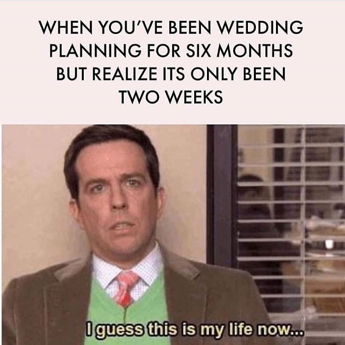 When did you actually start wedding planning? 1