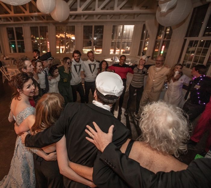 Couple Has An "Unusual" Wedding Where Guests Get To Wear Their Old Bridal Dresses Again