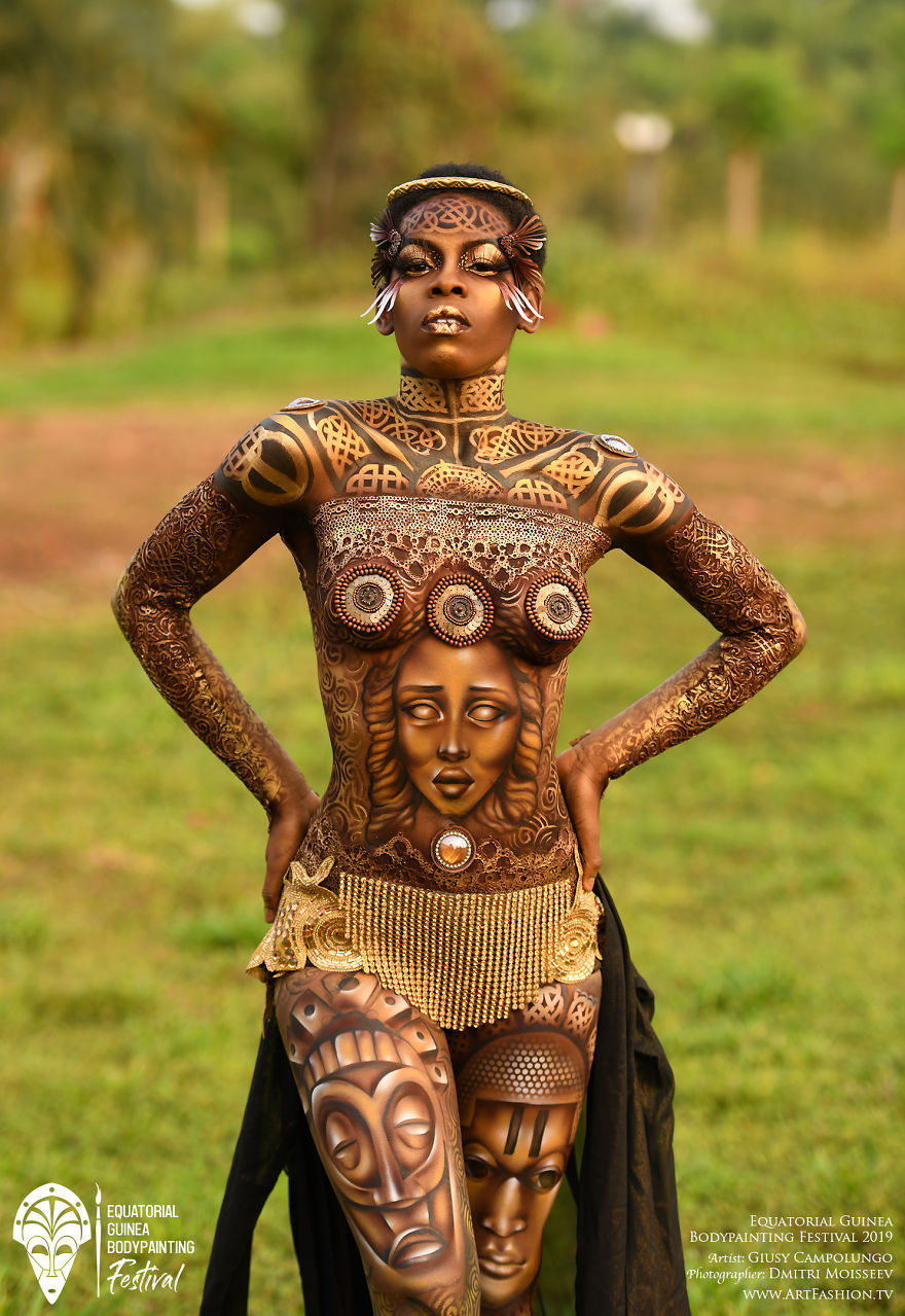 First Equatorial Guinea Bodypainting Festival Amazes The World With Spectacular Living Artworks First Equatorial Guinea Bodypainting Festival Amazes The World With Spectacular Living Artworks