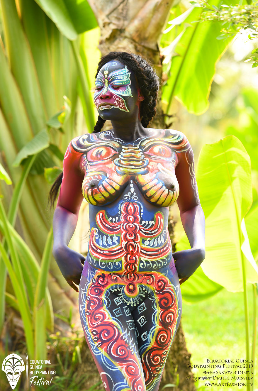 First Equatorial Guinea Bodypainting Festival Amazes The World With Spectacular Living Artworks First Equatorial Guinea Bodypainting Festival Amazes The World With Spectacular Living Artworks