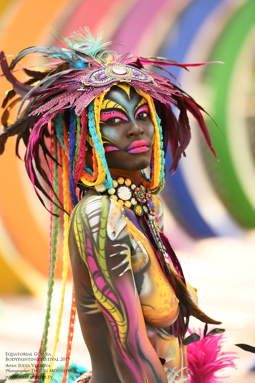 First Equatorial Guinea Bodypainting Festival Amazes The World With Spectacular Living Artworks First Equatorial Guinea Bodypainting Festival Amazes The World With Spectacular Living Artworks