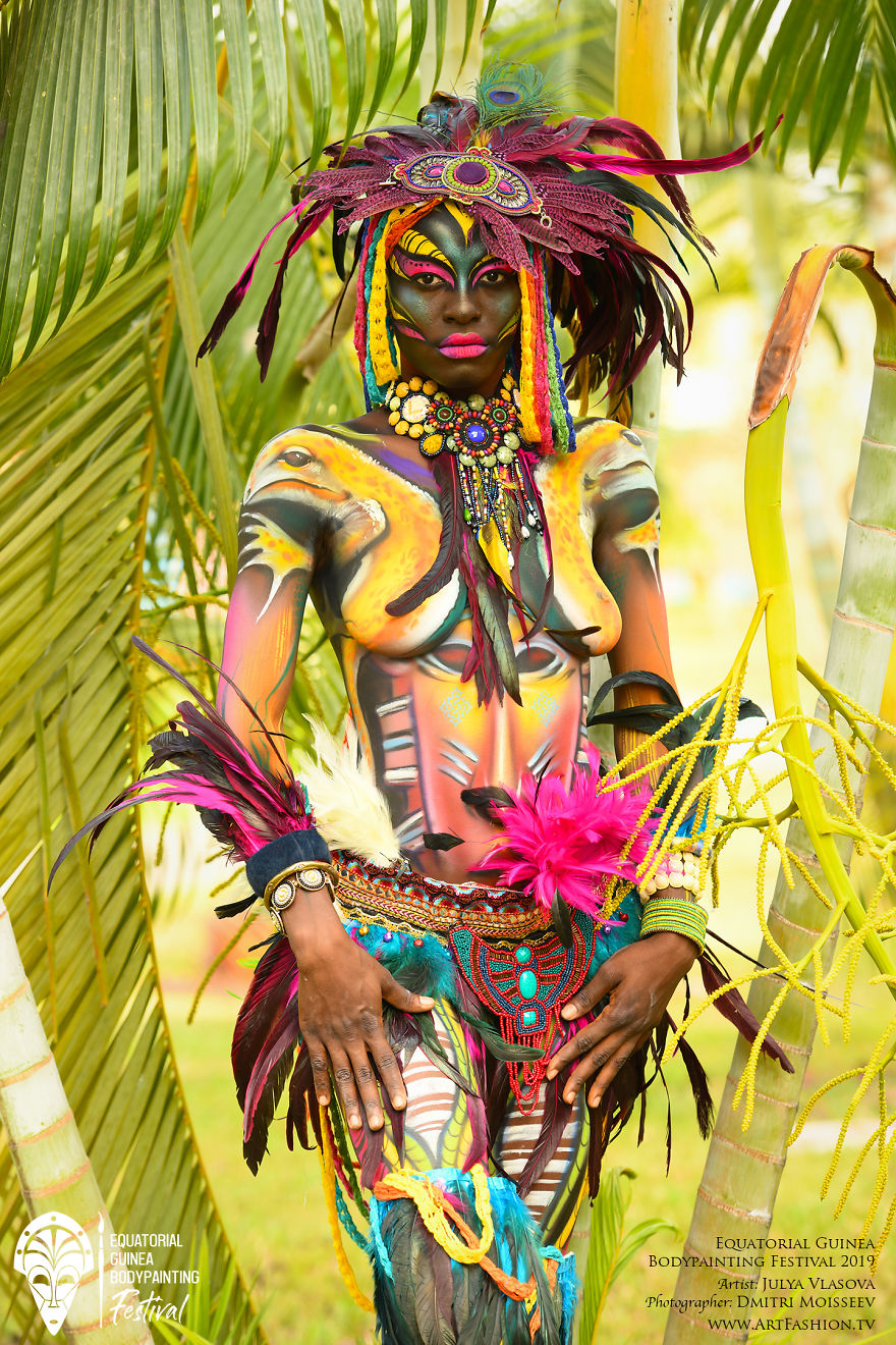First Equatorial Guinea Bodypainting Festival Amazes The World With Spectacular Living Artworks First Equatorial Guinea Bodypainting Festival Amazes The World With Spectacular Living Artworks