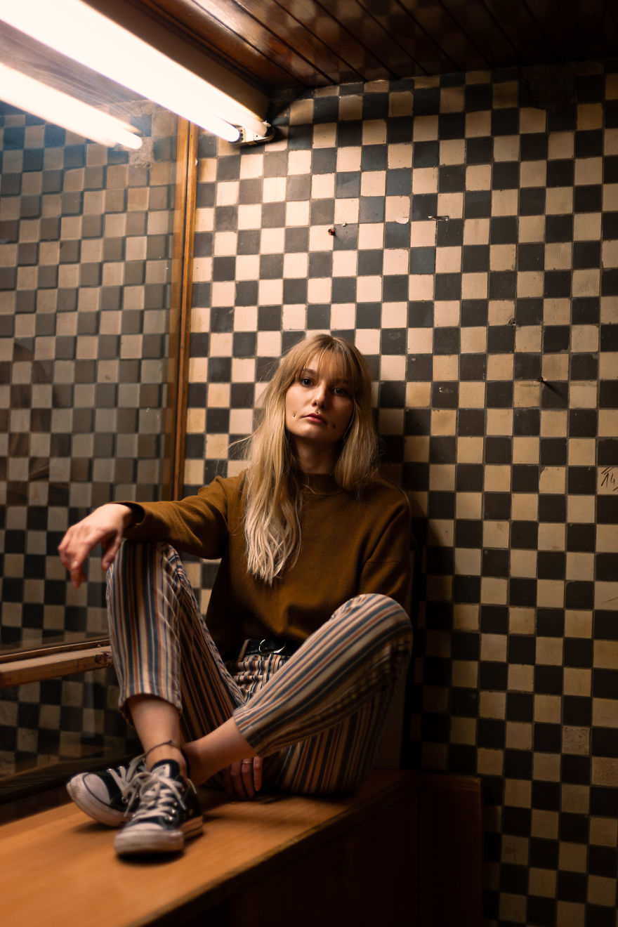 Photo Session In An Empty Auditorium Of The Uwr’s Chemistry Dept