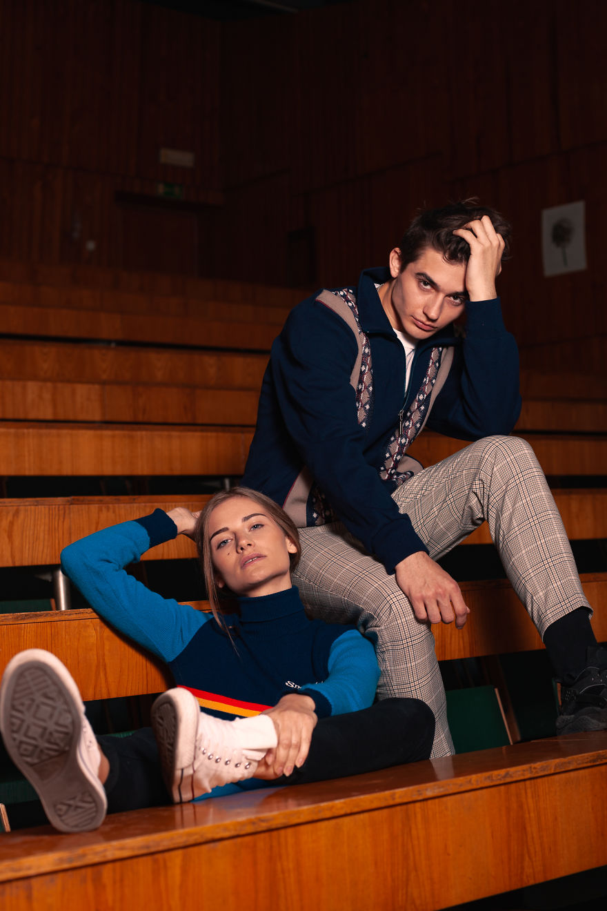 Photo Session In An Empty Auditorium Of The Uwr’s Chemistry Dept