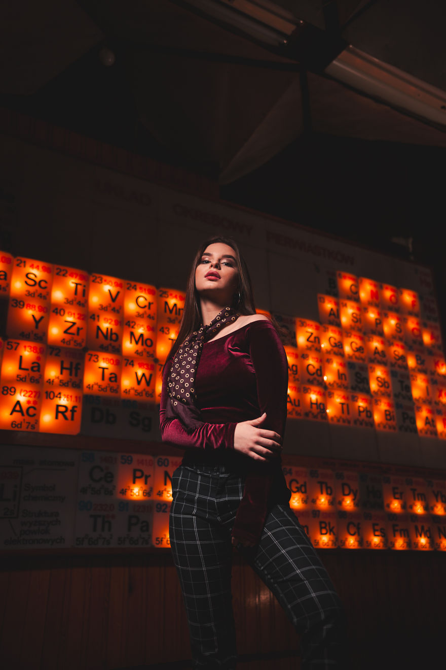 Photo Session In An Empty Auditorium Of The Uwr’s Chemistry Dept