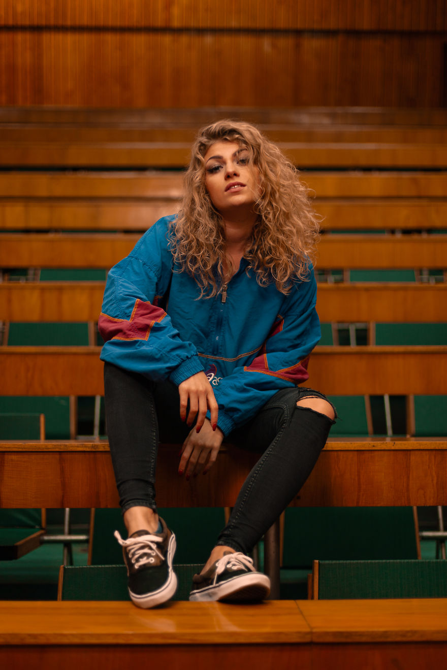 Photo Session In An Empty Auditorium Of The Uwr’s Chemistry Dept