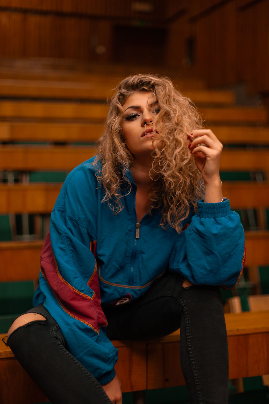 Photo Session In An Empty Auditorium Of The Uwr’s Chemistry Dept