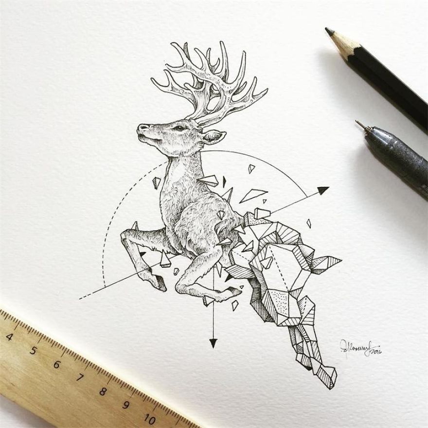 Fantastic Collection Of Illustrations “Geometric Beasts” By Kerby Rosanes Fantastic Collection Of Illustrations “Geometric Beasts” By Kerby Rosanes
